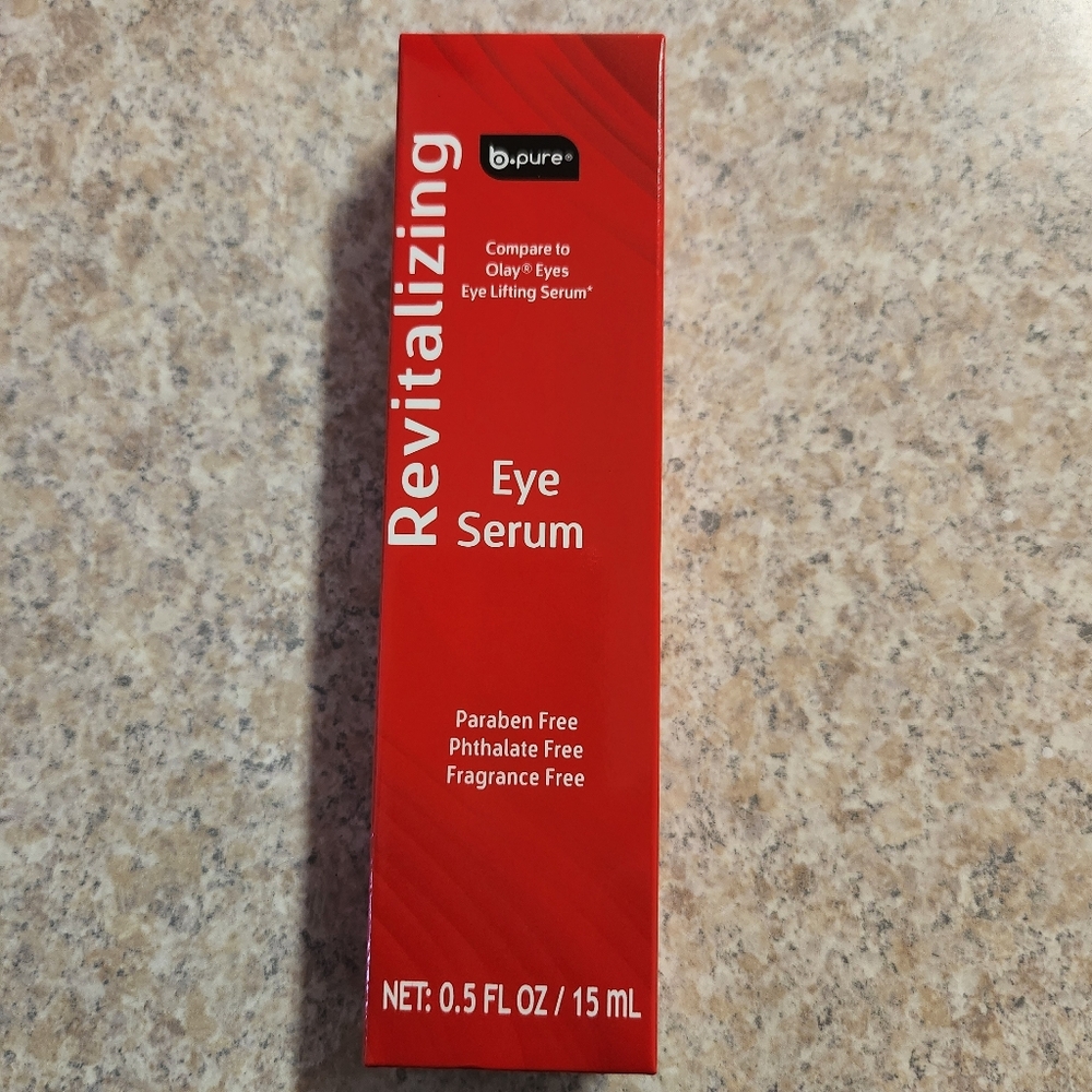 B Pure Revitalizing Eye Serum New Paraben Phthalate and Fragrance Free
